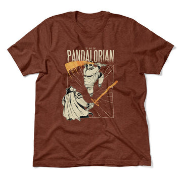 The Pandalorian Men/Unisex T-Shirt in Heather Clay color